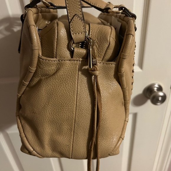 Aimee kestenberg leather medium satchel camel/mustard, yellow gold hardware. - Picture 7 of 13